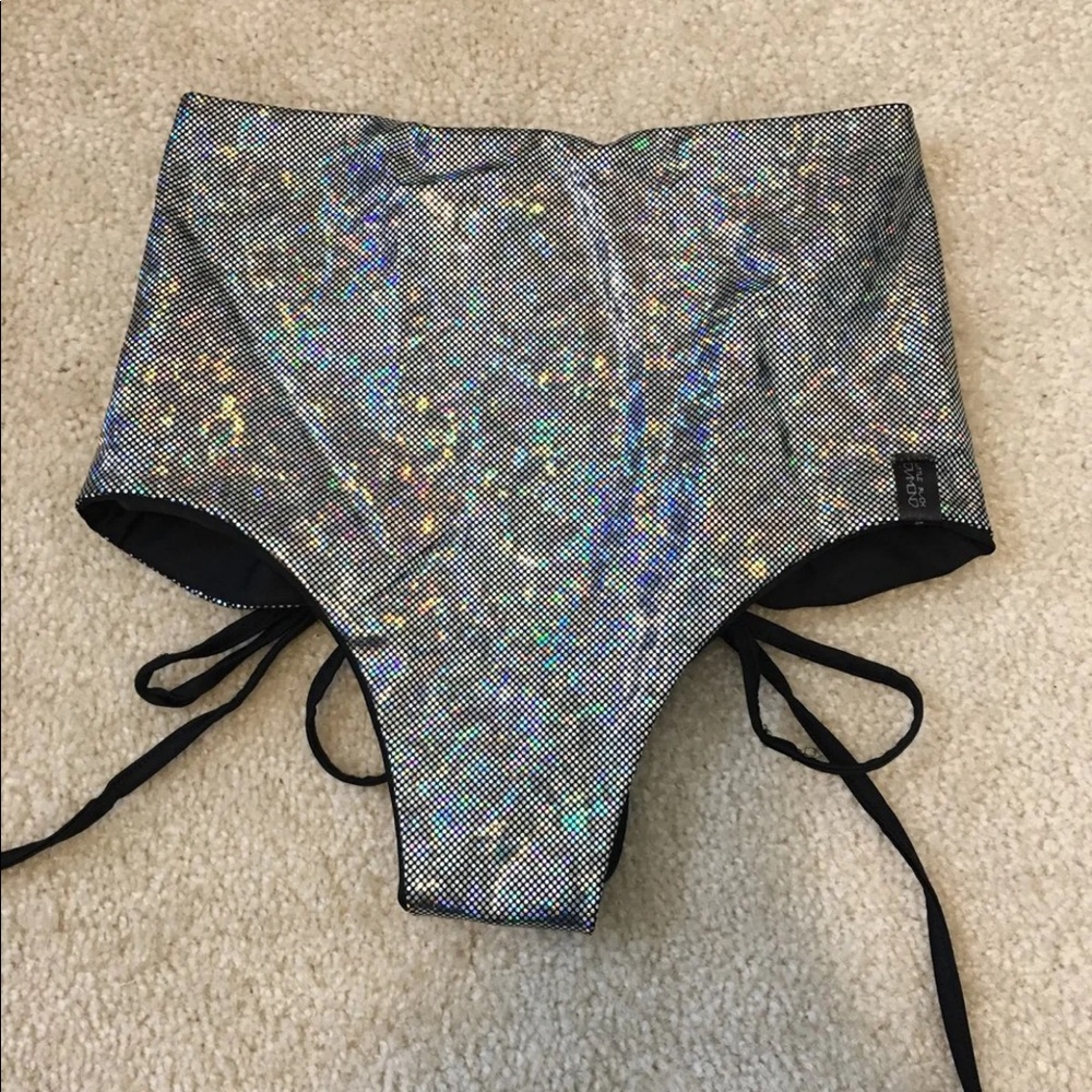 Little Black Diamond Lace-Up Rave Bottoms